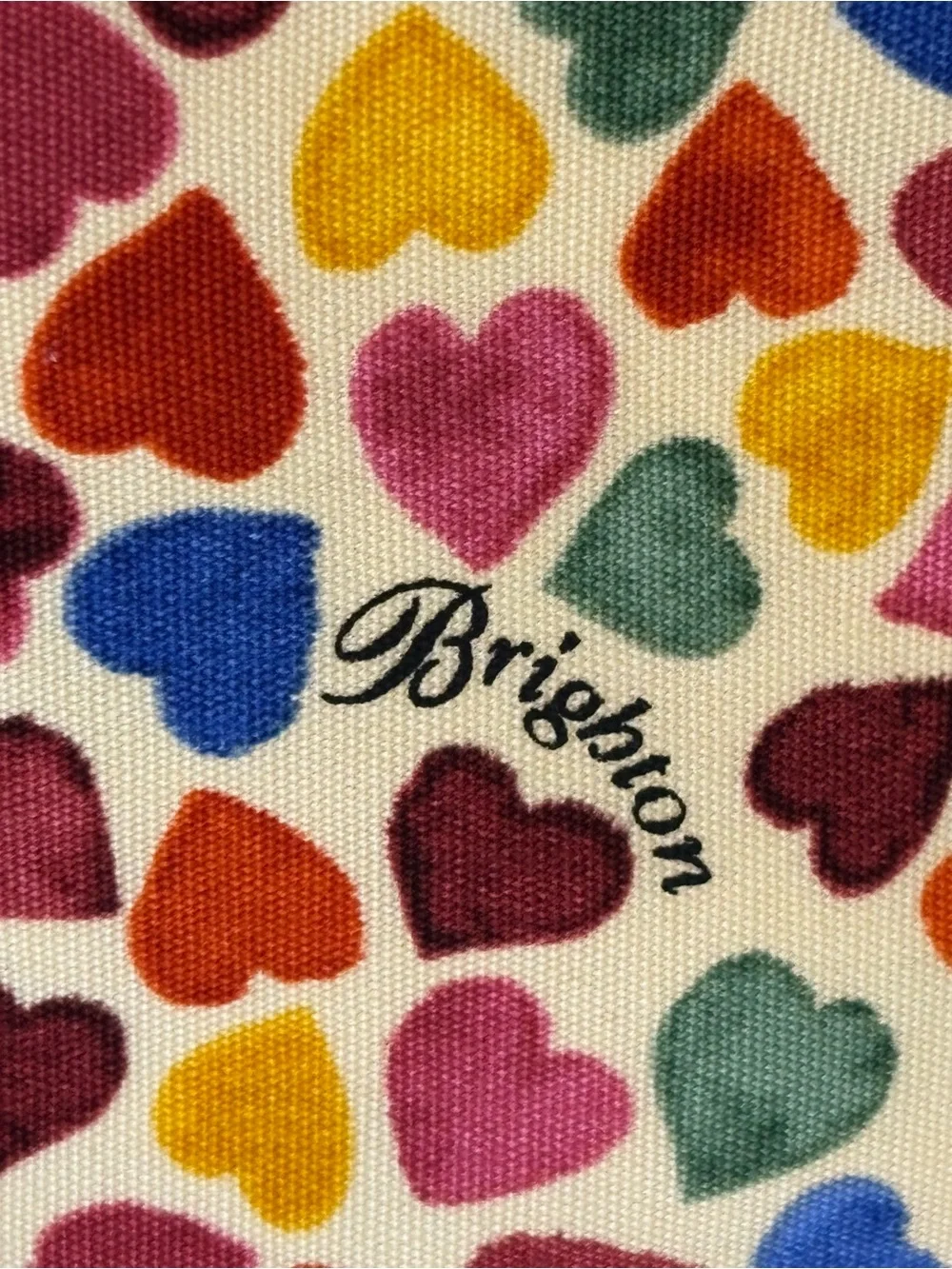 Brighton Set of 3 Colorful Heart Print Jewelry Dust Bags Pouches